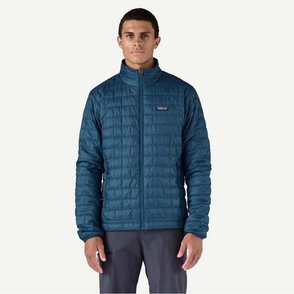 Patagonia Nano Puff Jacket Forge Gray Full Zip Logo Water Resistant Men’s XXL - Picture 5 of 5